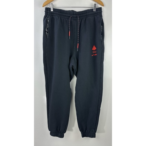 Nike Kyrie Irving Fleece Training Jogger Mens XL Sweatpants Black Red DA6687-010 - Picture 2 of 16
